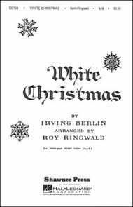 White Christmas SAB choral sheet music cover Thumbnail